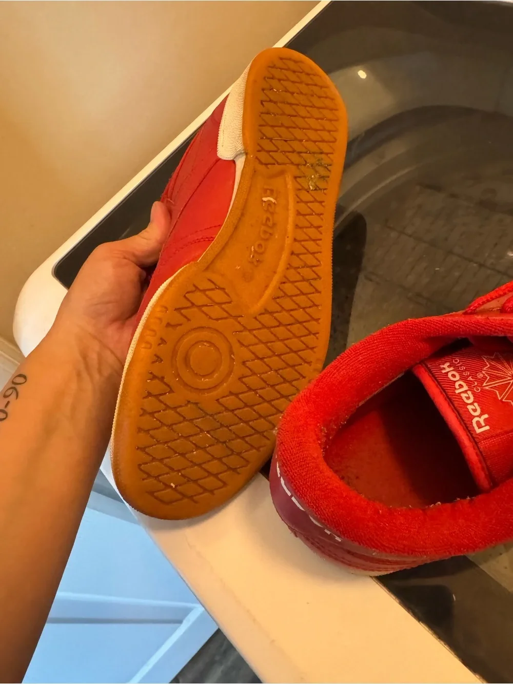 Reebok bold red
